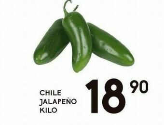 Alsuper Chile jalapeño kilo oferta
