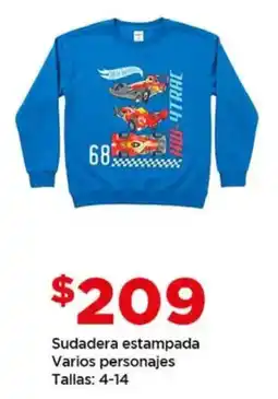 Bodega Aurrerá Sudadera estampada varios personajes oferta