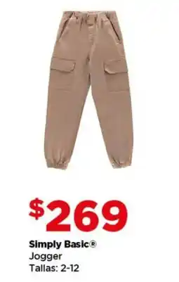 Bodega Aurrerá Simply Basic jogger oferta