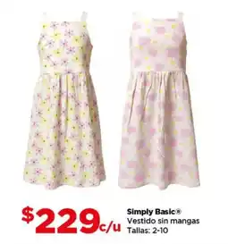 Bodega Aurrerá Simply Basic vestido sin mangas oferta