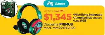 Diadema PRIMUS Mod. MM221PGL65