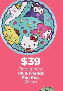 Chedraui Plato trinche HK & Friends Fun Kids 26 cm oferta