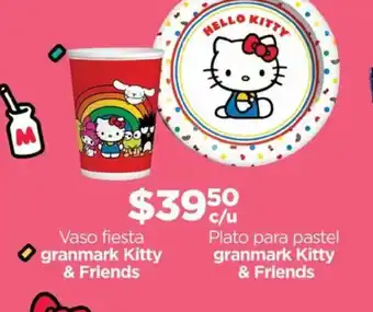 Vaso fiesta granmark Kitty & Friends