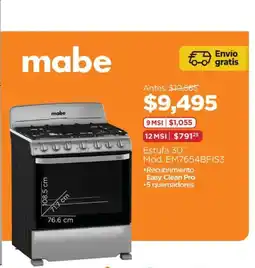 Chedraui Mabe Estufa 30 oferta