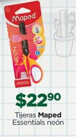 Chedraui Tijeras Maped Essentials neón oferta