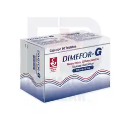 Farmacias Bazar DIMEFOR G 500/5MG 60 TABLETAS oferta