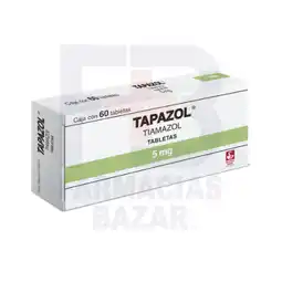Farmacias Bazar TAPAZOL 5MG 60 TABLETAS oferta