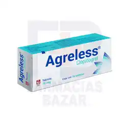 Farmacias Bazar AGRELESS 75MG 28 TABLETAS oferta