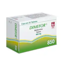 Farmacias Bazar DIMEFOR 850MG 30 TABLETAS oferta