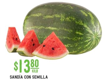 Soriana Híper Sandía con Semilla oferta