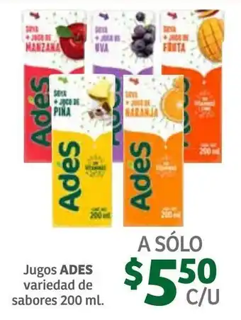 Soriana Híper Jugos Ades 200ml oferta