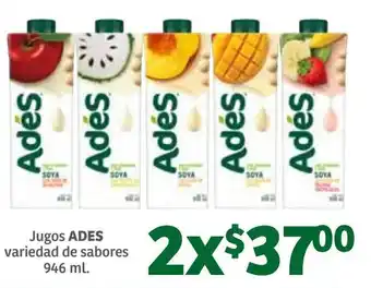 Soriana Híper Jugos Ades 2x946ml oferta