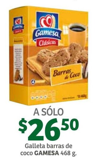 Soriana Híper Galleta Barras de Coco Gamesa 468g oferta