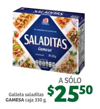 Soriana Híper Galletas Saladitas Gamesa 330g oferta