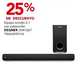 City Club Kegner equipo sonido 2.1 con subwoofer oferta