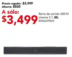 City Club JBL barra de sonido SB510 cinema 3.1 oferta