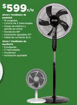 Bodega Aurrerá Atvio ventilador de pedestal oferta