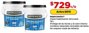 Impercaucho impermeabilizante siliconado