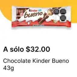 OXXO Kinder chocolate bueno oferta