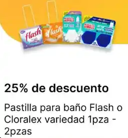 OXXO Flash o cloralex pastilla para baño variedad oferta