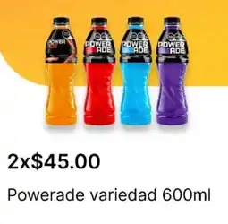 OXXO Powerade variedad oferta