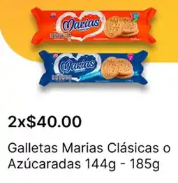 OXXO Marias galletas clásicas o azúcaradas oferta