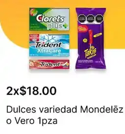 OXXO Mondelēz o vero dulces variedad oferta