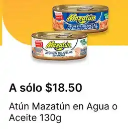 OXXO Mazatún atún en agua o aceite oferta