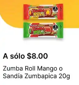 OXXO Zumba roll mango o sandía zumbapica oferta