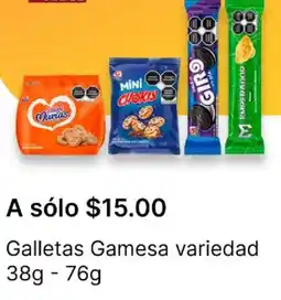 OXXO Galletas gamesa variedad oferta
