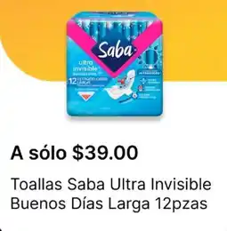 OXXO Saba ultra toallas invisible buenos días larga oferta