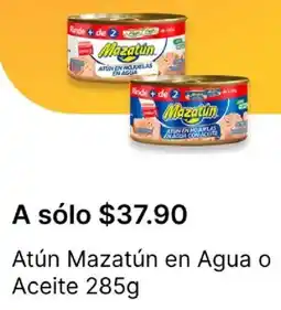 OXXO Mazatún atún en agua o aceite oferta