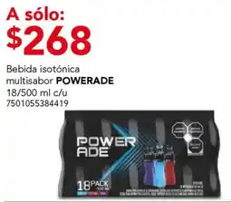 City Club Powerade bebida isotonica multisabor oferta