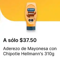 OXXO Hellmann's aderezo de mayonesa con chipotle oferta