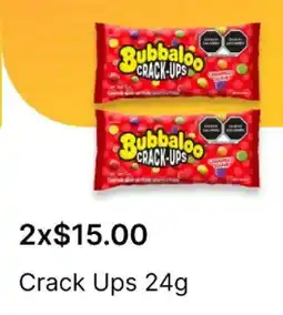 OXXO Bubbaloo crack-ups oferta