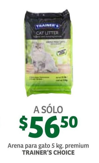 Soriana Híper Arena para Gato Premium Trainer's Choice 5kg oferta