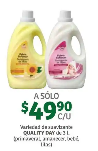 Soriana Híper Suavizante Quality Day 3L oferta