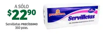 Soriana Híper Servilletas Precíssimo 350 pzas oferta