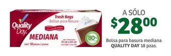 Soriana Híper Bolsa para Basura Quality Day 18 pzas oferta