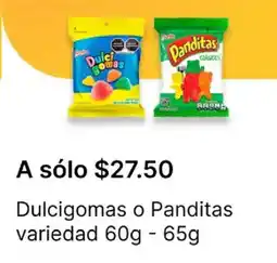 OXXO Dulcigomas o panditas variedad oferta