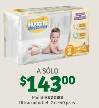 Soriana Híper Pañal Huggies Ultra Confort et2 40 pzas oferta