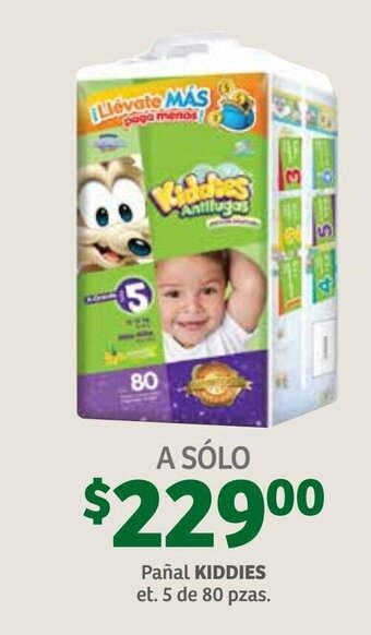 Soriana Híper Pañal Kiddies Antifugas et5 40 pzas oferta