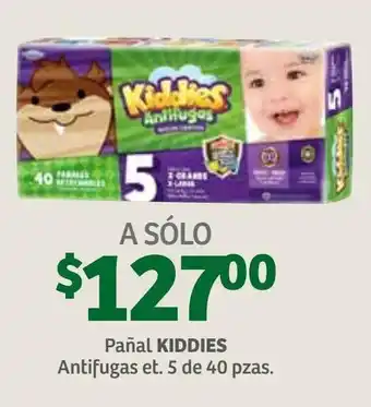 Soriana Híper Pañal Kiddies Antifugas et5 40 pzas oferta