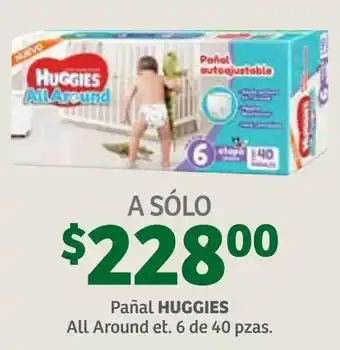 Soriana Híper Pañal Huggies All Around et6 40 pzas oferta
