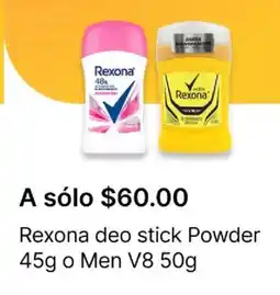 OXXO Rexona deo stick powder oferta