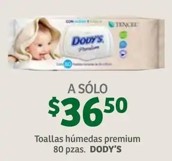 Soriana Híper Toallas Húmedas Premium Dody's 80 pzas oferta