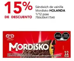 City Club Holanda Mordisko sándwich de vainilla oferta