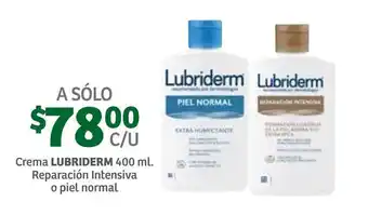 Crema Reparación Intensiva o Piel Normal Lubriderm 400ml