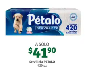 Soriana Híper Servilleta Pétalo 420 pzas oferta