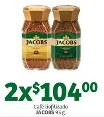 Soriana Mercado Café Liofilizado Jacobs 2x95g oferta